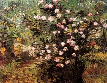 Rosal en flor Vincent van Gogh Impresionismo Flores Pinturas al óleo